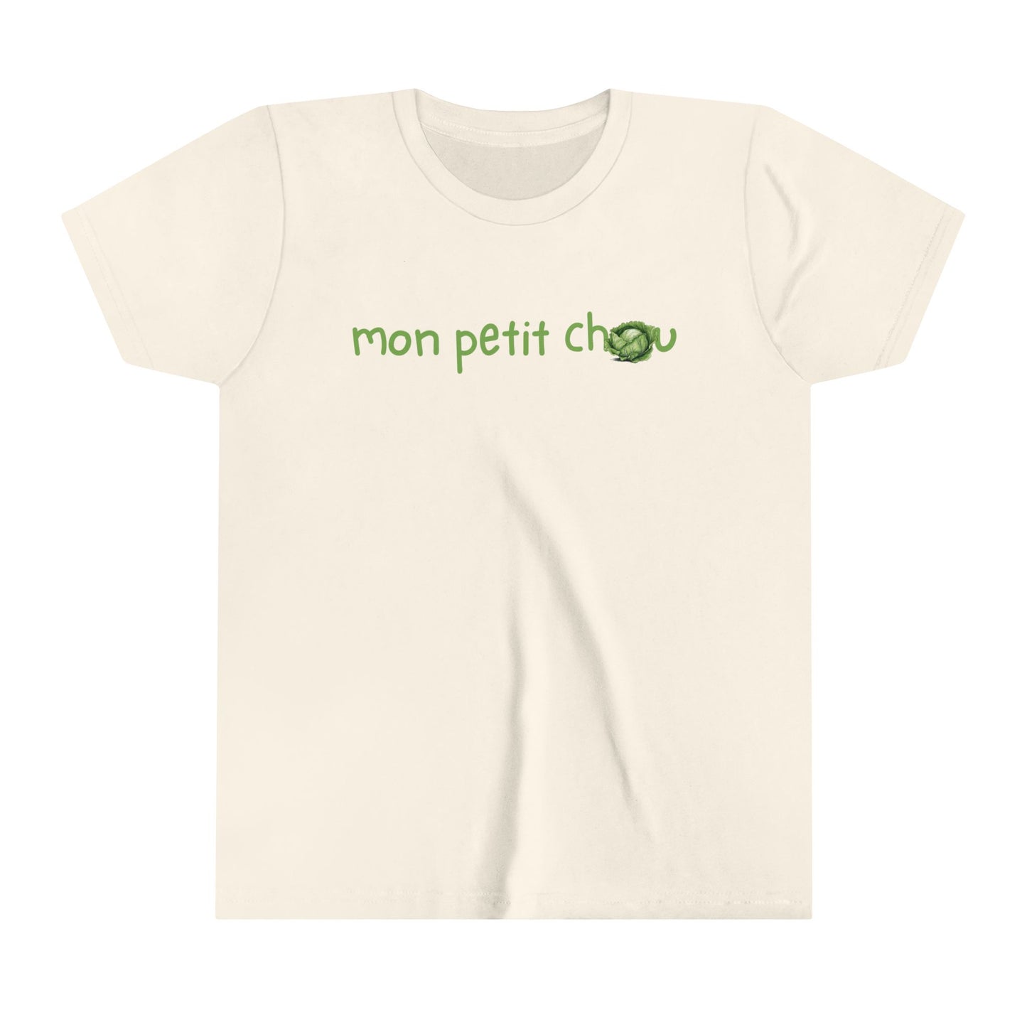Mon Petit Chou French Shirt My Sweetheart Cabbage Youth Short Sleeve Tee